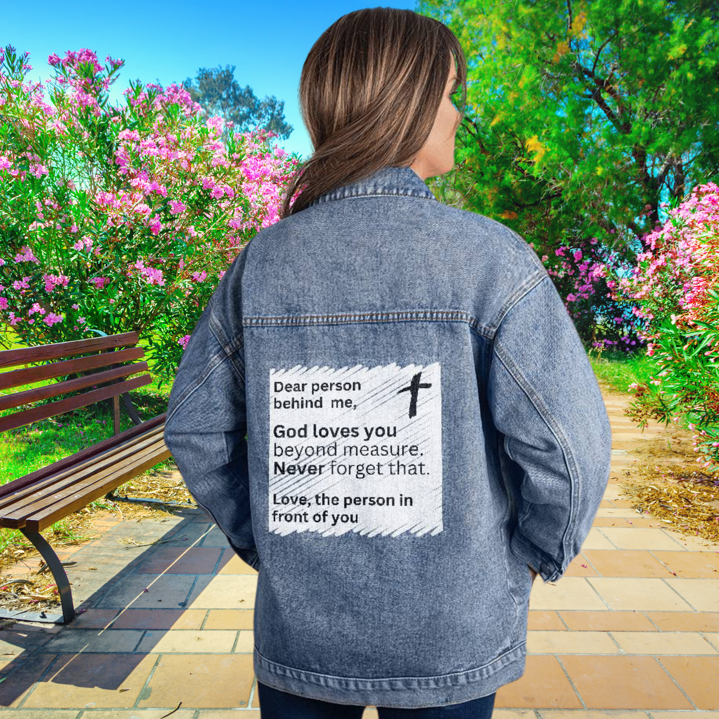 God Loves You Denim Jacket
