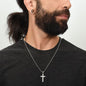 Home of the Free Because of the Brave | Personalized Cross Necklace