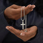 To Our Son From Mom and Dad Engraved Cross Necklace
