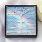 Personalized Cross Necklace - I Believe in You - To My Mom