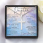 Personalized Cross Necklace - I Believe in You - To My Mom