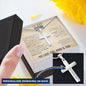 To Our Son From Mom and Dad Engraved Cross Necklace