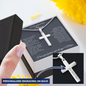To My Amazing Son - Engraved Cross Necklace