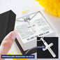 To Our Son From Mom and Dad Engraved Cross Necklace