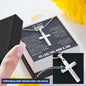 To Our Son From Mom and Dad Engraved Cross Necklace