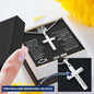To My Son from Mom - Trust God Laser Engraved Cross Necklace