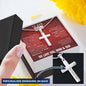 To Our Son From Mom and Dad Engraved Cross Necklace