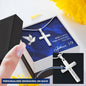 Personalized Cross Necklace - God is With You - Joshua 1 9