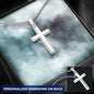 Engraved Cross Necklace