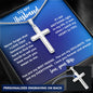 To My Husband | Personalized Cross Necklace