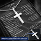 Graduation Gift for Son | I Believe in You | Personalized Cross Necklace
