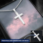 Engraved Cross Necklace