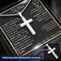To Our Son | Believe in You | Personalized Cross Necklace