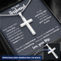 To My Husband | Personalized Cross Necklace