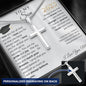 Graduation Gift for Son | I Believe in You | Personalized Cross Necklace