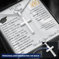 Graduation Gift for Son | We Believe in You | Personalized Cross Necklace