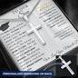 Graduation Gift for Son | We Believe in You | Personalized Cross Necklace