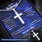 To My Husband | Personalized Cross Necklace