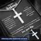 To My Husband | Personalized Cross Necklace