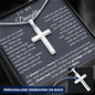 To My Daughter | I Thank God | Personalized Cross Necklace