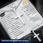 Graduation Gift for Son | I Believe in You | Personalized Cross Necklace