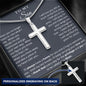 To My Son | I Thank God | Personalized Cross Necklace
