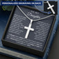 To My Daughter | I Thank God | Personalized Cross Necklace
