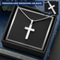 Boys Cross Necklace Personalized