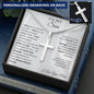 To My Son | I Believe in You | Personalized Cross Necklace