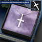 Engraved Cross Necklace