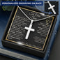To Our Son | Believe in You | Personalized Cross Necklace