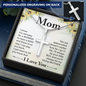 To My Mom Cross Necklace - Engraved