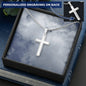 Engraved Cross Necklace