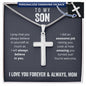 To My Son from Mom - Funny Gift - Awesome Job Raising You