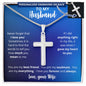 To My Husband | Personalized Cross Necklace