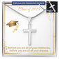 Class of 2023 | Dreams | Engraved Cross Necklace