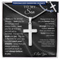 Graduation Gift for Son | I Believe in You | Personalized Cross Necklace