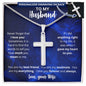 To My Husband | Personalized Cross Necklace