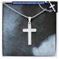 Engraved Cross Necklace