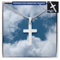 Engraved Cross Necklace