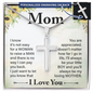 To My Mom Cross Necklace - Engraved