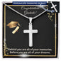Graduation Gift | Dreams | Personalized Cross Necklace