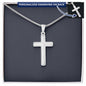Engraved Cross Necklace