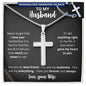To My Husband | Personalized Cross Necklace