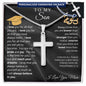 Graduation Gift for Son | I Believe in You | Personalized Cross Necklace