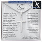 To My Son | I Believe in You | Personalized Cross Necklace