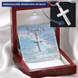 Personalized Cross Necklace - I Believe in You - To My Mom