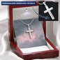 Engraved Cross Necklace