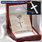 To Our Son From Mom and Dad Engraved Cross Necklace