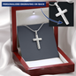 Silver Cross Necklace, Tiny Cross, Stainless Steel, Dainty Cross Necklace, Gift for Her, Necklaces for Women, Girl Cross